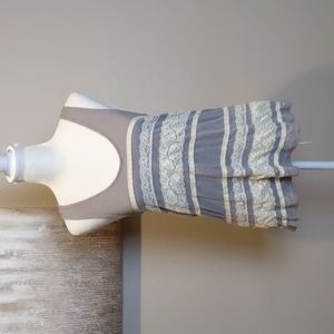 Kimchi Blue Zip up lace strip tank